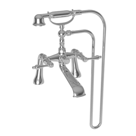 Newport Brass Exposed Tub and Hand Shower Set, 2, Wall, Biscuit 850-4273/65
